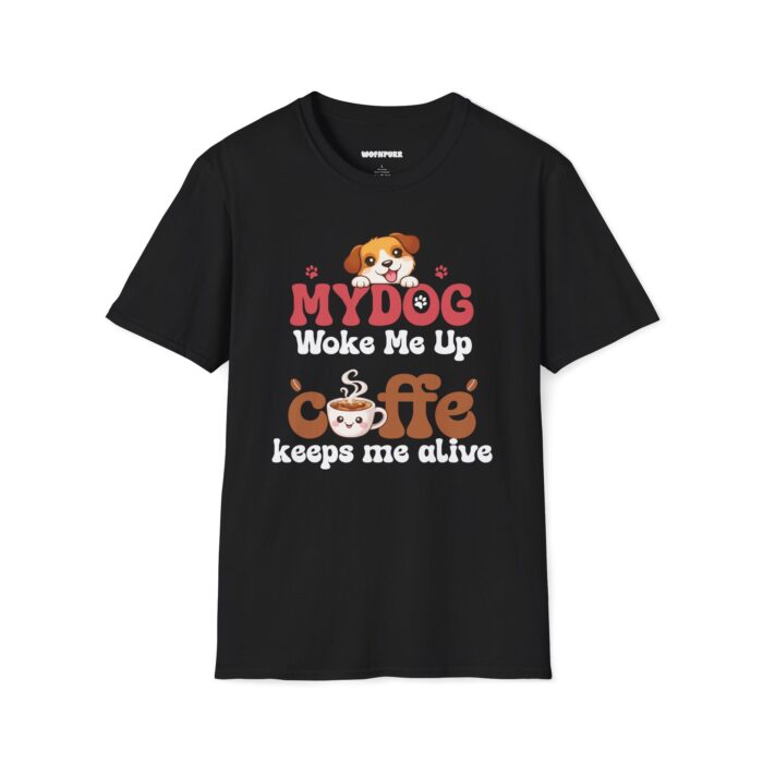 Cute Dog & Coffee Lovers T-Shirt